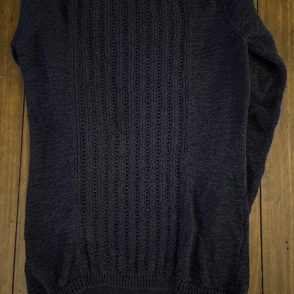 Rachel Zoe Men's Dark Knit Crewneck Sweater - Picture 3 of 4